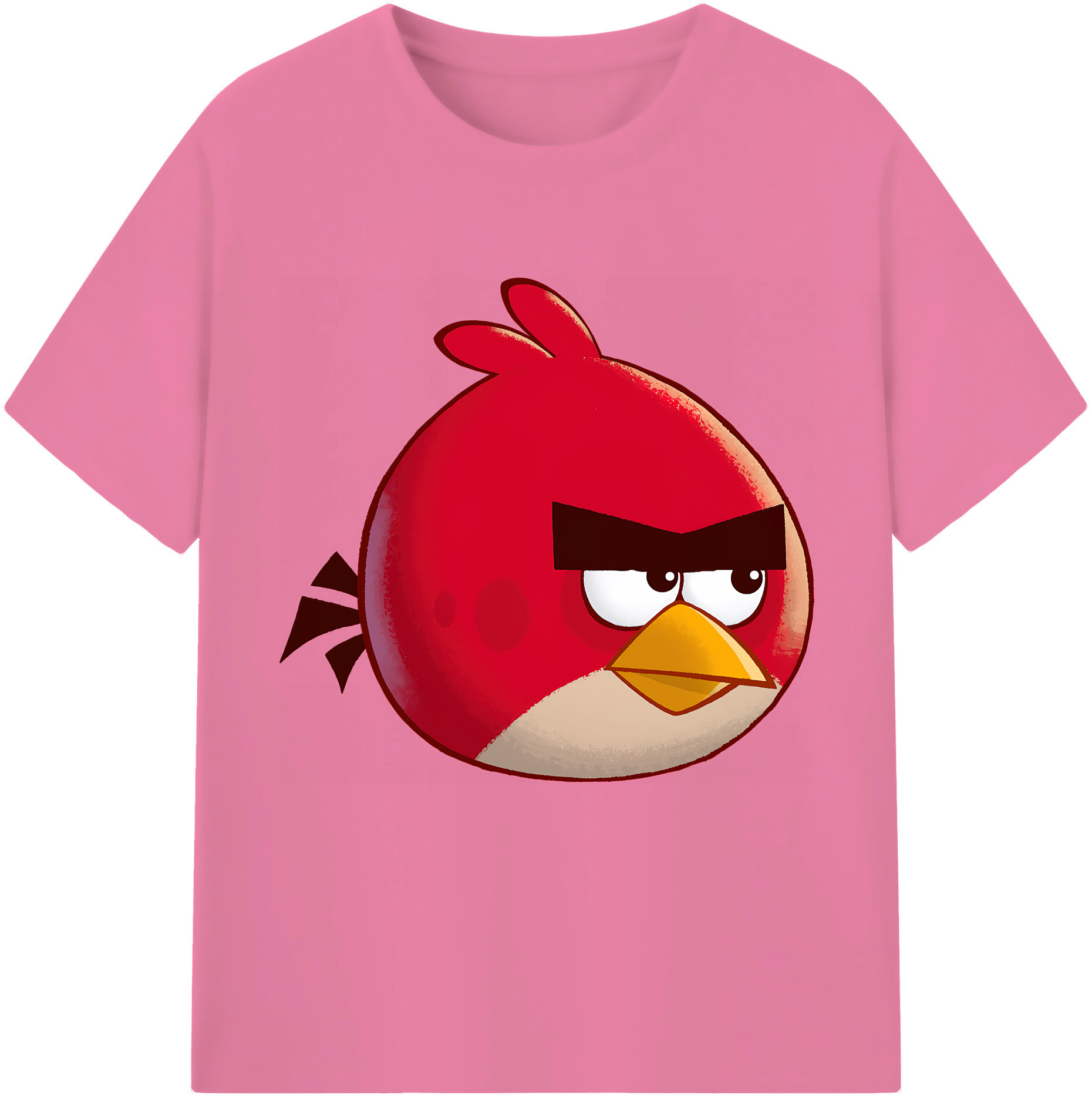 （画像用） Angry Birds アングリーバード 綿100％半袖Tシャツ（フロントプリント）